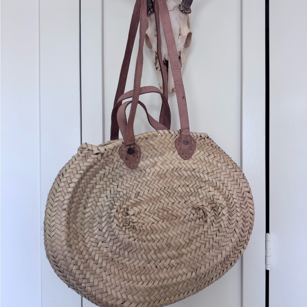 Stylish Woven Rattan Tote Bag